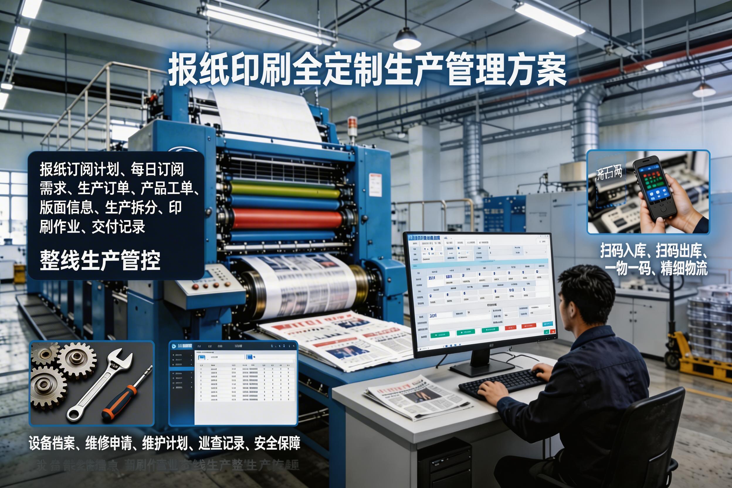 报纸印刷全定制生产管理方案